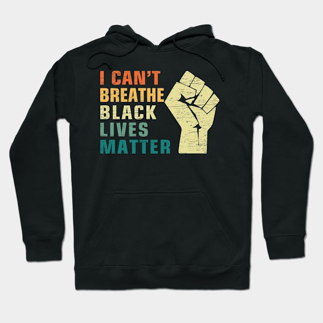 I CAN'T BREATHE , BLACK LIVES MATTER Hoodie by heart teeshirt